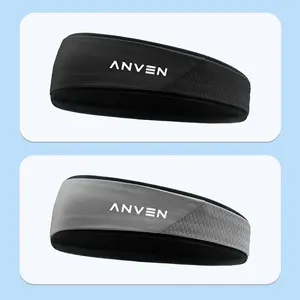 2 Pcs Unisex Breathable Sweat-Wicking Sports Headbands, Anti-Sweat Comfortable Non-Irritating, Ideal for Running Yoga Basketball Commuting