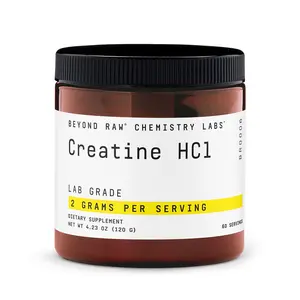 Beyond Raw Chemistry Labs Creatine HCl Powder, Improves Muscle Performance, 60 Servings, Healthcare Supplement