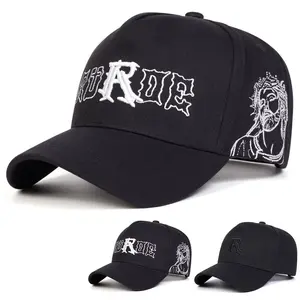 Unisex Letter Embroidered Five-panel Baseball Cap Outdoor Adjustable Sunscreen Leisure Hat Spring Autumn Travel Tourism Beach Vacation