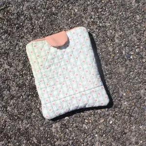 Tacoma Handmade Quilted E-Reader Sleeve Cover - Kindle Case, Lined, Cottage Core, Paperwhite Scribe, Blue, Perfect Gift for Readers - Shell, Computer
