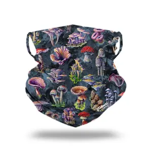 Farmers Neck Gaiter -Fungi Foragers - Grey Farmers Neck Gaiter -Fungi Foragers - Grey