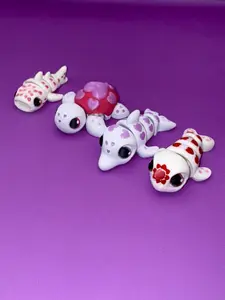 Narhwal Dolphin Whale Shark Turtle 3D Printed Sea Life Fidgets for Valentine's Day - Unique Design for Fun and Engagement