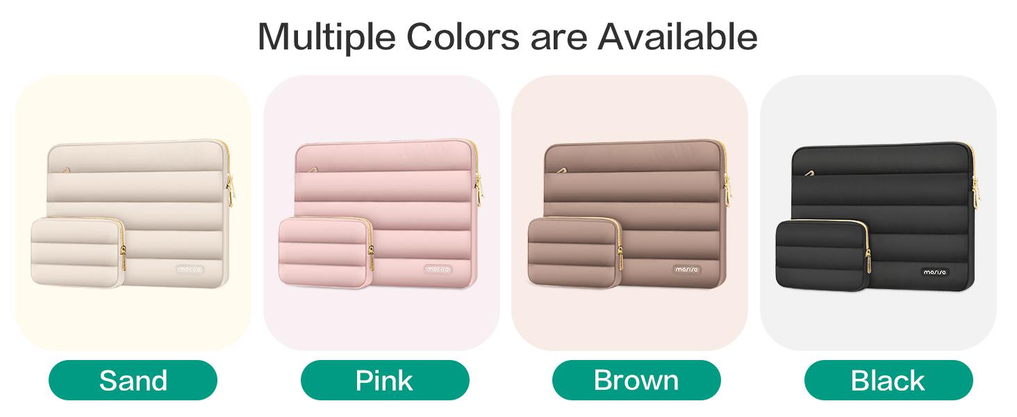 MOSISO Puffy Laptop Sleeve with Small Case, Soft Protective Bag for 13.3-17.3 inch Devices – Slim, Lightweight & Shockproof, Compatible with MacBook/HP/Dell/ASUS, Ideal for Work, Commute, Travel, School & Daily Use
