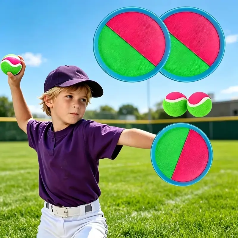Toss And Catch Set, Target Ball, Parent-Child Toss And Catch Sticky Ball, Outdoor Interactive Ball, Children's Suction Cup Throwing Ball, Amusement Park Leisure Toy, Indoor And Outdoor Interactive Toy