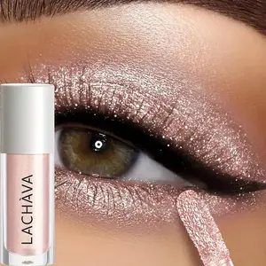 Shimmering liquid eyeshadow, waterproof and sweat-resistant, long-lasting with high shine, Glitter Eyeshadow, single pink shade, perfect for everyday wear and parties, can be layered for a sparkling effect | Easy to apply | Smooth application, eyeshadow