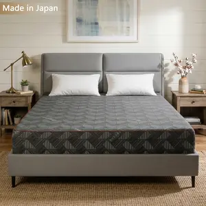 Spaco 10 Inch Queen Size Mattress , Breathable & Sterilizing, High Rebound Foam for Cloud-Like Comfort, Eco-Friendly Materials, Stylish Design, Ideal Bedroom Sleep Upgrade - Made in Japan
