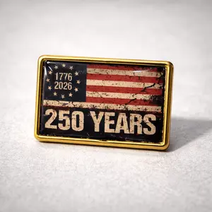 250 Years 1776-2026 Flag Enamel Lapel Pin