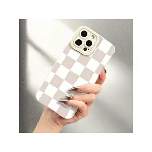 [Angel Eye Phone Case]  Full Screen Square Mobile Phone Case - Soft Shell White And Black Angel Eye Protective Shell - Suitable For  11 12 13 14 15 16 Pro Max Plus X XR XS XSMax Plus Models With Precise Hole Position  Compatible with Samsung Galaxy 24