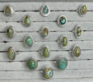 Tibetan Turquoise Sterling Silver Rings