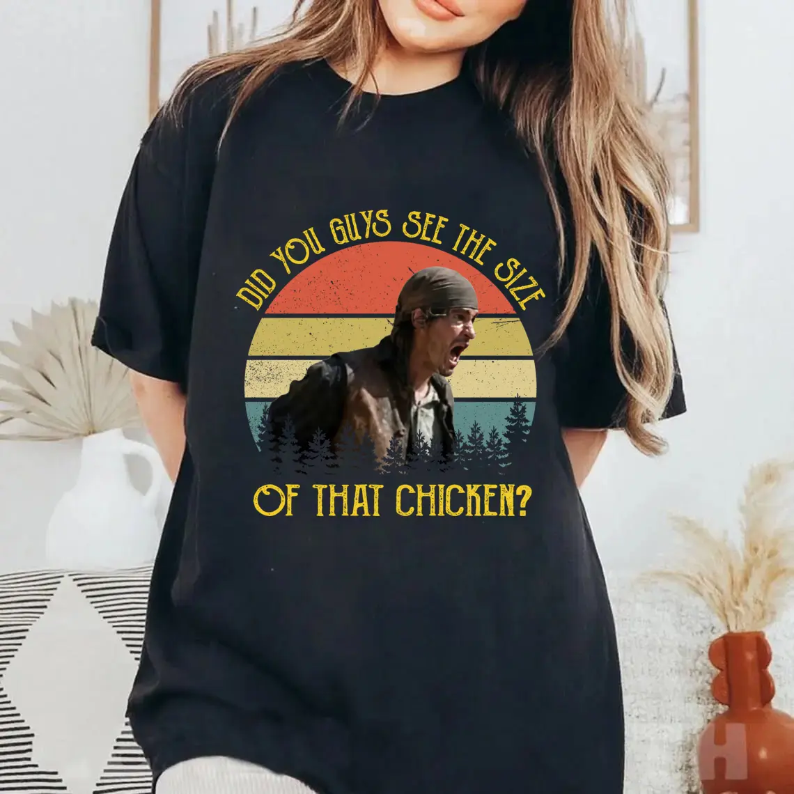 Vintage Did You Guys See The Size Of That Chicken Shirt Sweatshirt, Western Movie Gift Shirt