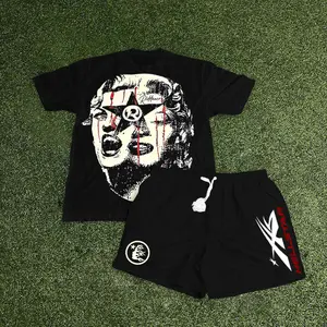 Round neck T-shirt and shorts set