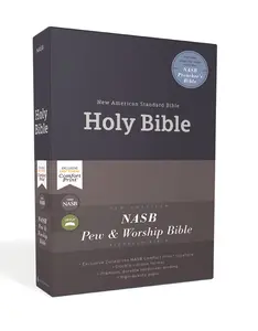 NASB, Pew and Worship Bible, Hardcover, Blue, 1995 Text, Comfort Print by Zondervan [Hardback Book]
