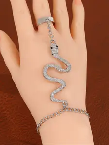 Vintage Snake Wrist Chain, Creative Retro Fashion Geometric Bracelet, Party Accessory, Christmas Valentine Mother's Day Birthday Gift
