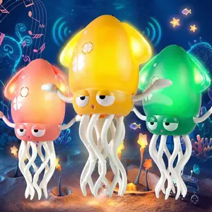 Dancing Squid Toy for Kids - Colorful Lights Catchy Music Fun Wiggles Early Development Toys for Toddlers 0-12 Months