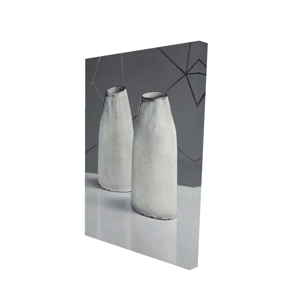 360 Stand 24x36" Modern Rectangular Vase - High-Def Minimalist Artwork, White Home Decor Accessory, Wall Supply for Elegant Decoration, Decor Accessories, Elegant Vases