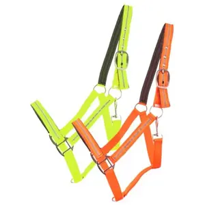 Showman Full Horse Size Reflective Neoprene Lined Halter