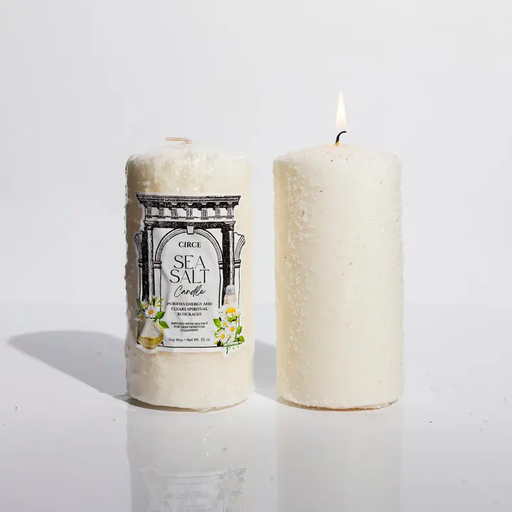 Circe Boutique Sea Salt Cleansing Candle — Purifying Space & Energy New Beginnings