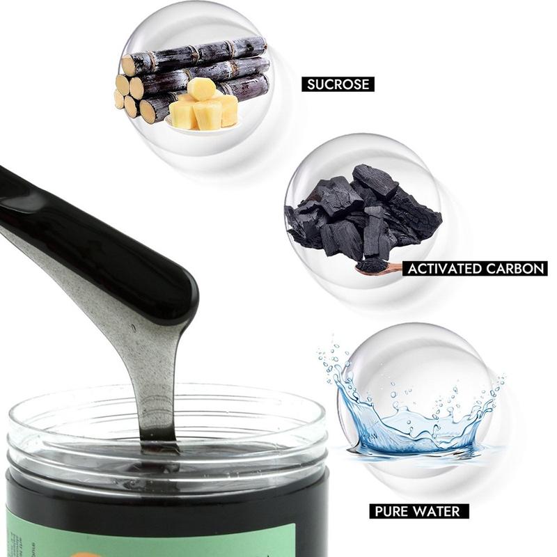 Sugar Waxing Kit, Clean & Easy Charcoal Honey Hair Removal Wax for Personal at Home & Professional at Salon Use, All Skin Types Wax Kit For Women Bikini Face Arms & Legs, Gentle Sugaring Kit - 10.6 oz, 0.66lbs, 300g/Can