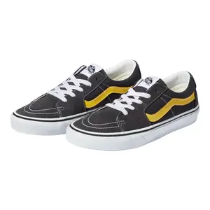 VANS Sk8 Low Utility Pop Raven/Freesia Suede/Canvas Upper Vulcanized Midsole Optimal Cushioning Rubber Outsole Traction Durability