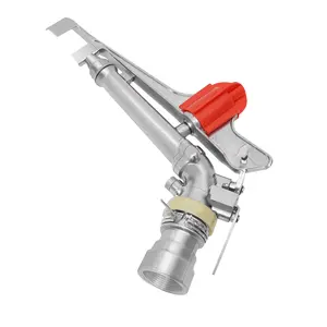 Adjustable Irrigation Spray Gun 65-80m Radius Zinc Alloy 3-4kg Pressure for Farm Orchard Lawn Dust Removal 360° Rotation Anti-Rust