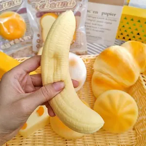 Soft Squishable Banana-Shaped Butter Bar Toy, Realistic Texture, Stress Relief, Desk Toy, Sensory Play, Creative Gift, Squishy Sensory Fidgets