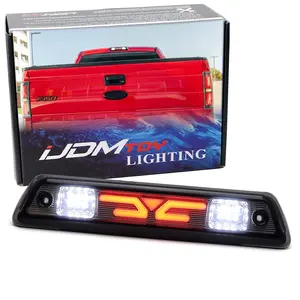iJDMTOY Black-Out Lens C-Wing Full LED High Mount Third Brake/Clearance Light Assembly For Ford 2009-2014 F150 (Excluding Raptor)