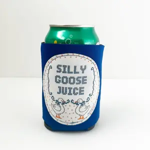 Silly Goose Juice Can Cooler: Funny Stocking Stuffer– Reusable Koozie for Beer Lovers & Party Gifts