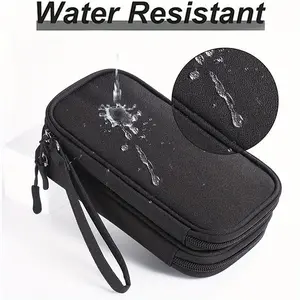 Travel Finishing Bag Cable Storage Bag Carry Case Portable Waterproof Double Layer Storage Bag Travel Organizer Cable Travel Organization Pouch