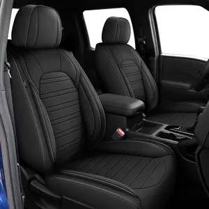 Faux Leather Seat Covers for Nissan Rogue 2009-2026, 5-Seat Full Set - Waterproof, Easy to Clean, All-Season Protection