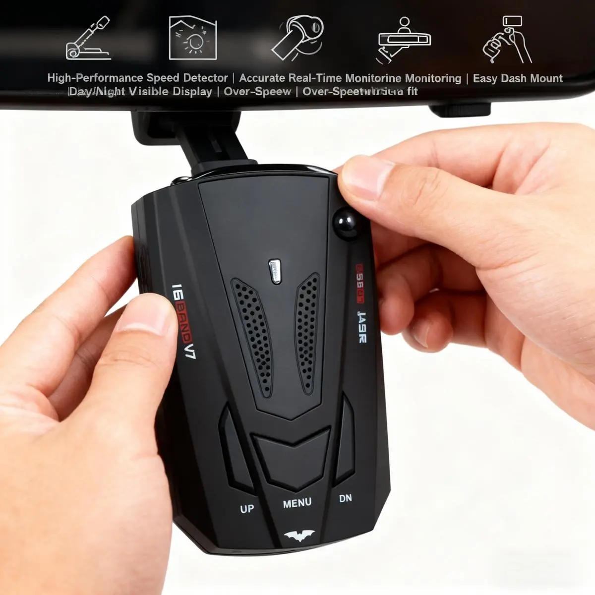 Digital Car Speed Odometer, Universal Vehicle Dashboard Display, Sturdy, Durable, Easy-Install Auto Gauge Accessory for Car, SUV, Truck Long Driving Trips