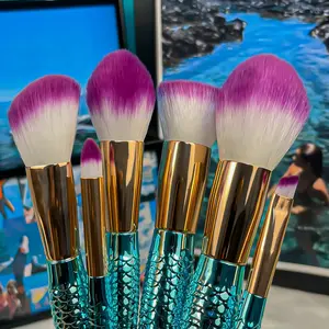Makeup Brushes Set Mermaid Coralia, 6 Pcs