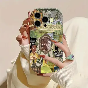 The Princess and the Frog Cartoon Cute Anime Fashion For iPhone Case, Shockproof with Lens Protection, TPU, Compatible for iPhone 17 Air 16 15 14 13 12 11 Pro Max Plus ,  Cartoon Cute Design, Officially