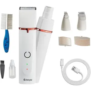 Clippers Kit,Electric Rechargeable  Trimmer Tools,4 in 1 Multifunctional Low Noise Pet ,  Haircutting System,Razor for   Paw  Ears Nails Eyes,Hair Trimmer