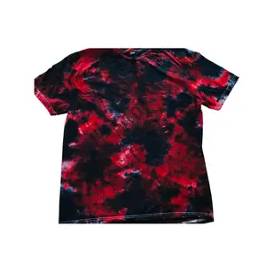Nightmare Drip Black and Red Tie Dye T-shirt Design Apparel Unisex Sizing Small to 5XL Halloween Tee