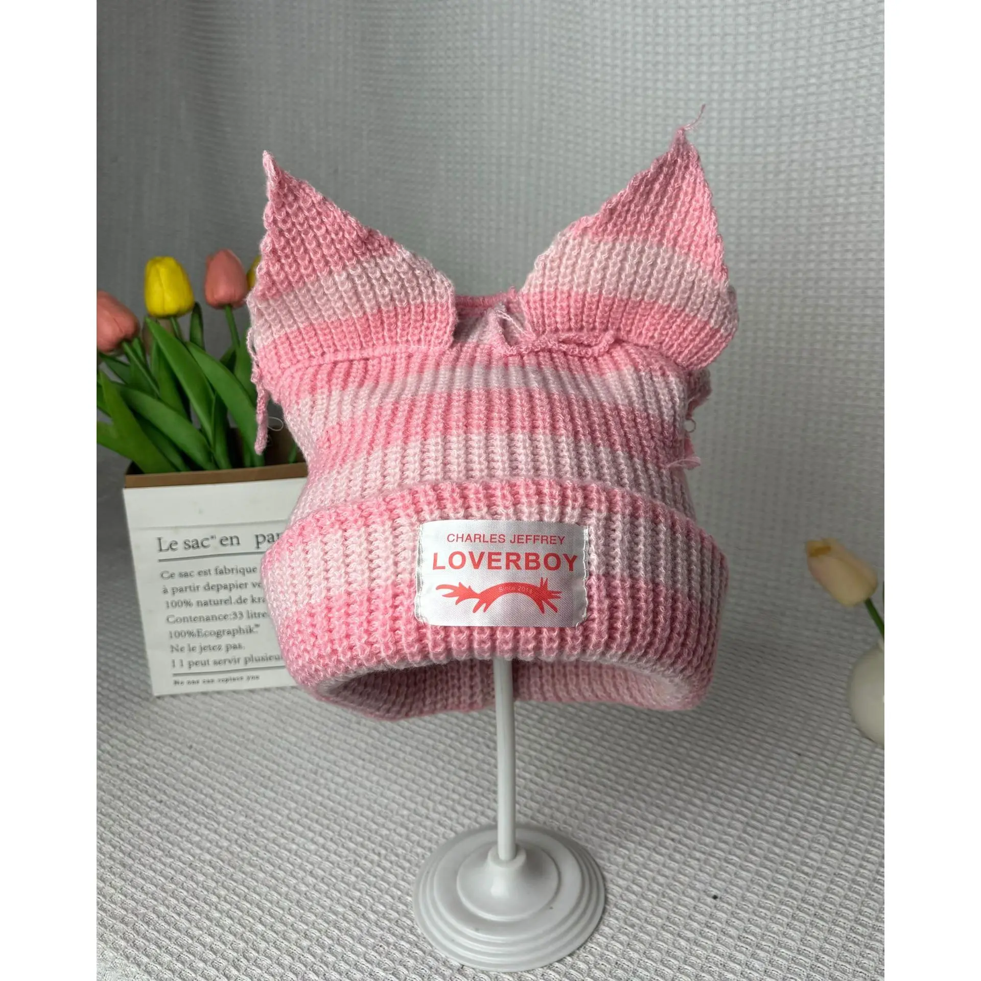 Thick stripes [dark pink + light pink]