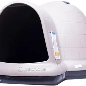 Indigo Dog House with 90% Recycled Materials All-Weather Protection Pet Shelter for XL Dogs -90 to 125 pounds