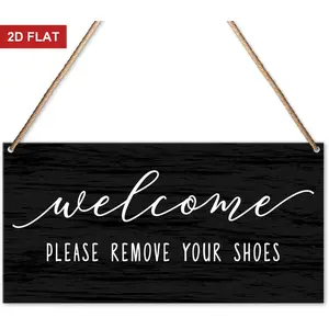 Please Remove Your Shoes Sign, No Shoes Sign for House, Shoes off Sign for Front Door Welcome Decor, Please Take off Your Shoes Sign, Housewarming Gifts for New House Home 3.93x7.87inch