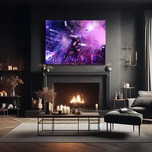 Lamar Jackson Ravens Canvas Wall Art - Canvas Art for Mancave, Canvas Art for Ravens Fans, Ravens Wall Art, Lamar Jackson Wall Art