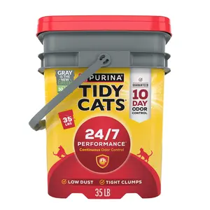 Performance Clumping Cat Litter, Clean Linen Scent, 35 lb Pail