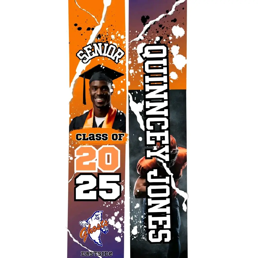 #Classof2025 #Senior #Graduationstole get yours Today! Do you now how important this is? Every achievement in life like your graduation should be celebrated in a special way. Be the first in your Family, Class, Graduation with a customized stole.