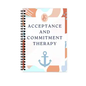 Cross-Border Act Mental Health Notebook, Acceptance Spiral Binding Journal, 50 Pages, Ideal for Note-Taking & Reflections