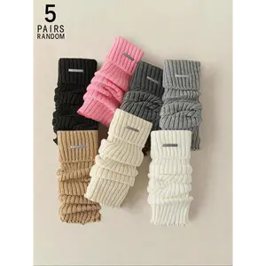 Christmas santa claus hat Women's Knit Socks Set, Random Colors, Fitted Design, All-Season Comfortable Footwear, Ideal for Daily Wear & Casual