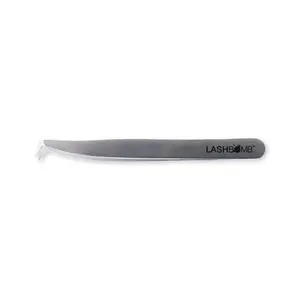 LASHBOMB Boot Lash Tweezer - Silver Bomb Collection, Silver Metal Tweezer for Lash Application