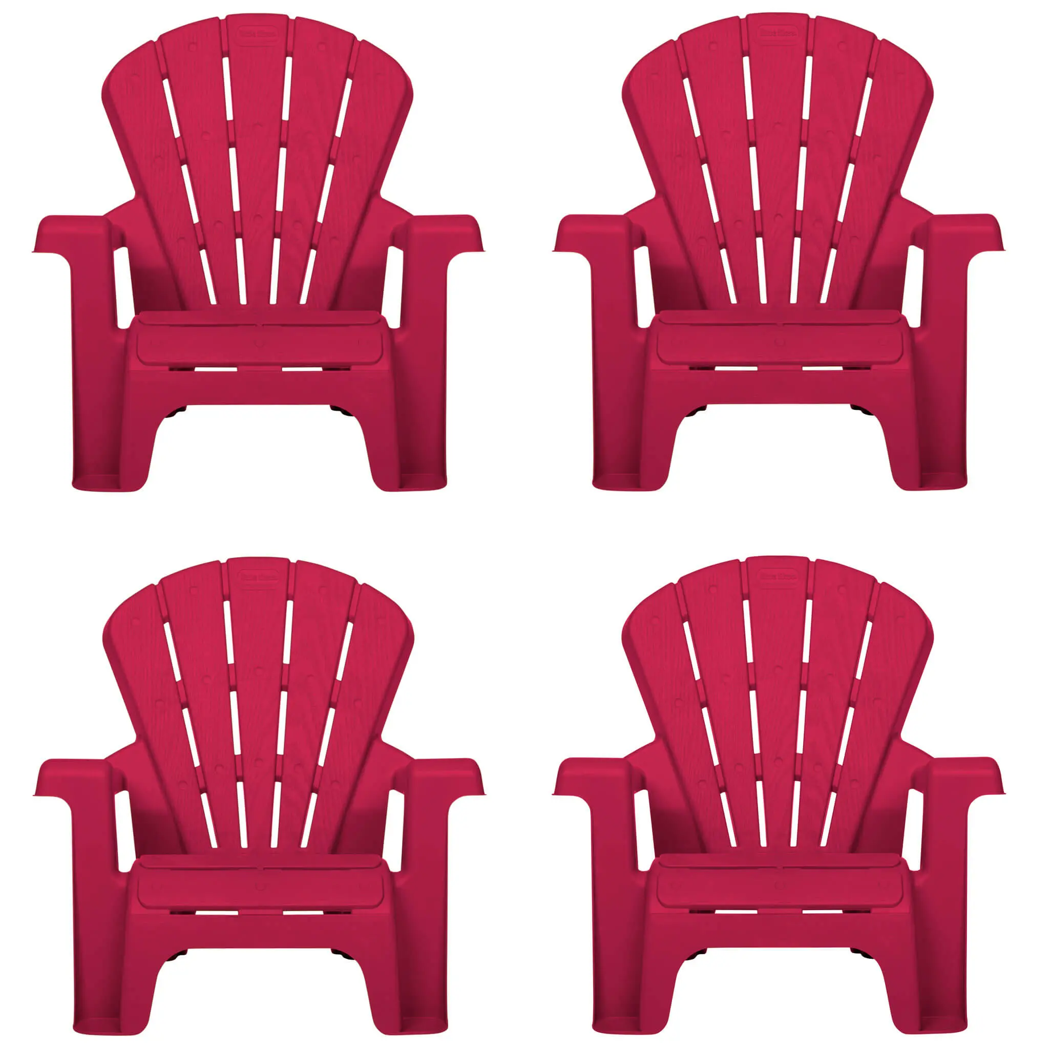 Little Tikes Garden Chairs - Red 4 Pack