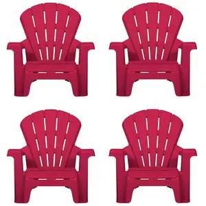 Little Tikes Garden Chairs - Red 4 Pack Little Tikes Garden Chairs - Red 4 Pack