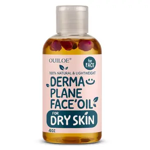 Dermaplane Oil for Sensitive Skin - Non Comedogenic Face Shaving Oil for Women - Safe for Acne Prone Skin - Fragrance Free, Natural, Non Greasy, Hydrating for Pre & Post Dermaplaning 2oz by Ouiloe