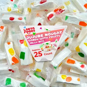 Jujube Nougat Candy | 9 Ounce Bag | Fruity Jelly Bits - Approx. 25 Count