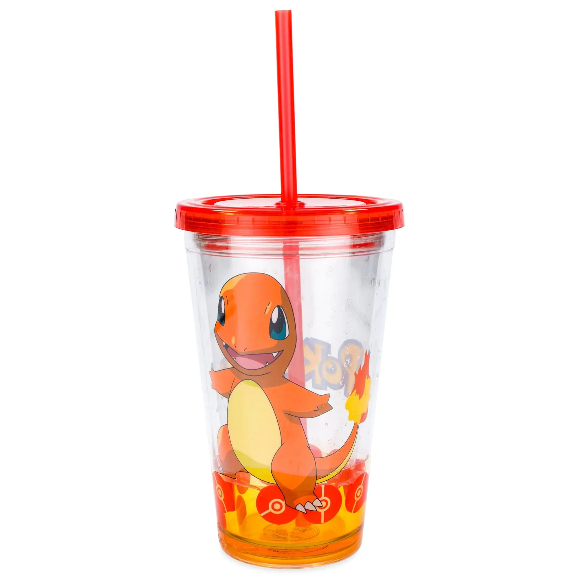 Pokemon Charmander 18oz Carnival Cup w/ Floating Confetti Pokeballs