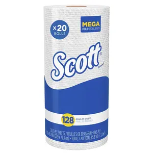 Scott kitchen paper towels with fastdrying absorbency pockets perforated standard paper towel rolls 128 sheets roll 20 rolls case