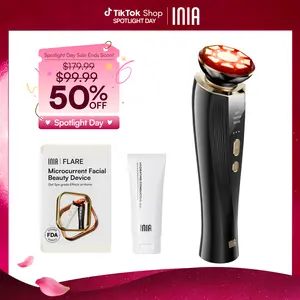 [New Color Drop] INIA FLARE All-in-One Facial Beauty Device, 3-in-1 Facial Massager Beauty Device for Face and Neck Skin Rejuvenation Lifting/ Tightening/ Infusing, Mother's Day Special Gift